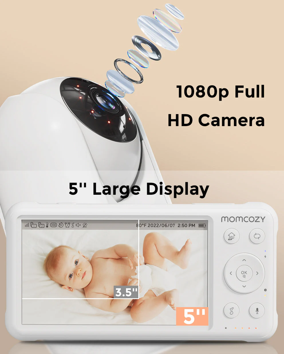 Baby Care Bundle: Smart Baby Sound Machine and One Baby Monitor - Image 3