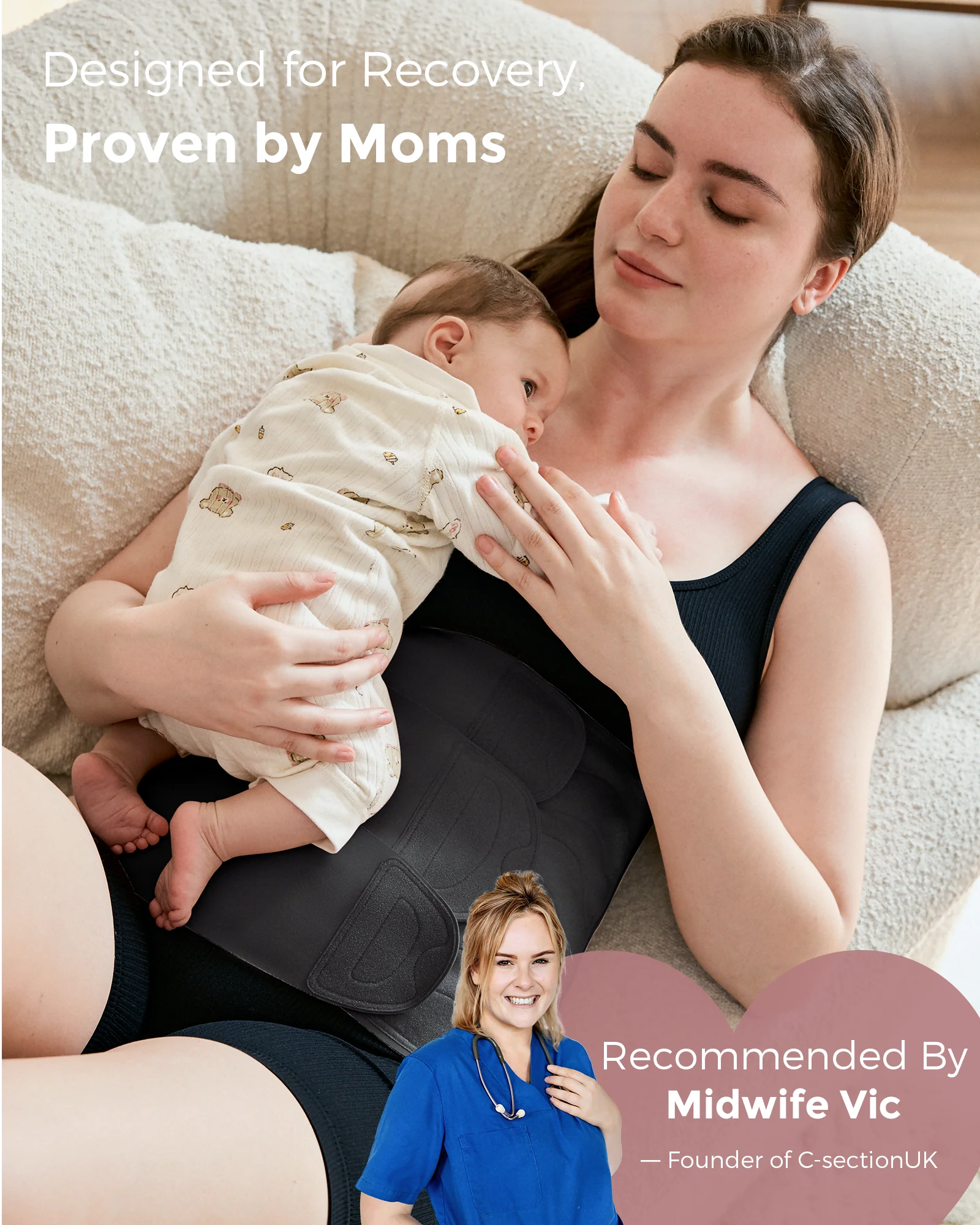 Postpartum Recovery Bundle: Ergonest Belly Band and Postpartum Petite Belly Band - Image 10